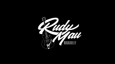 Rockabilly band logo branding graphic design