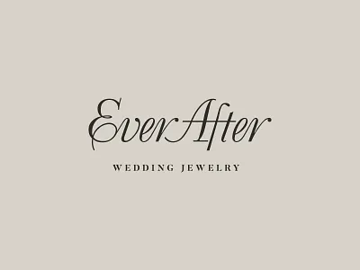 EverAfter | Logotype algarve black branding design ever female gold graphic design jewelry logo luxury premium ring script serif type wedding women