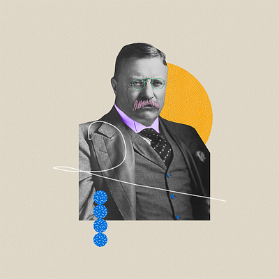 Theodore Roosevelt- Digital Collage digital collage theodore roosevelt us history art