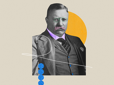 Theodore Roosevelt- Digital Collage digital collage theodore roosevelt us history art