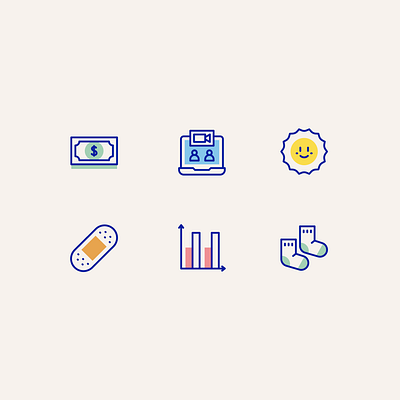 Bluecore Icons b2b branddesign branding colorfulicons friendlyicons graphic design iconography icons lineworkicon playfulicons tech uidesign websitedesign