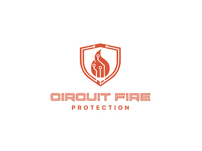 Fire tech logo branding design graphic design illustration illustrator logo logo fire tech logo typography vector