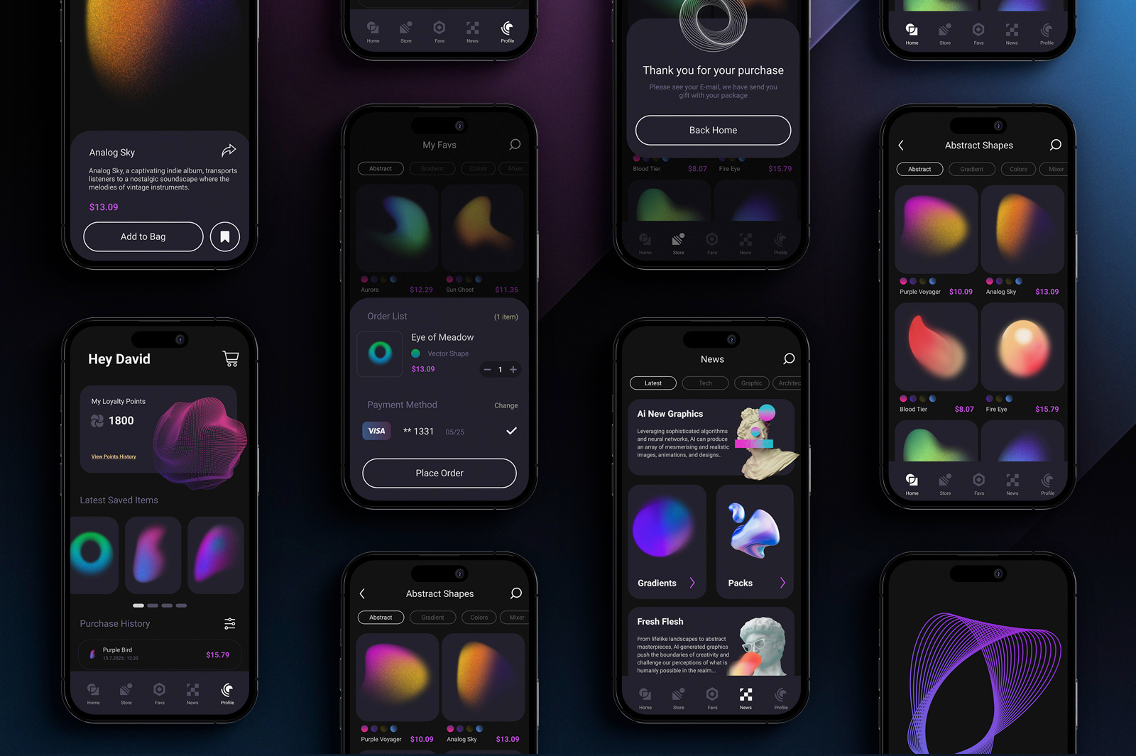 Mobile App Design - Trembling app iphone mobile shape ui