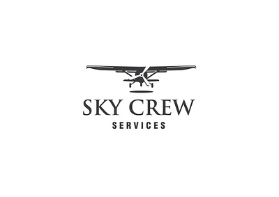 Aircraft service logo branding design graphic design illustration illustrator logo logo airplane typography vector