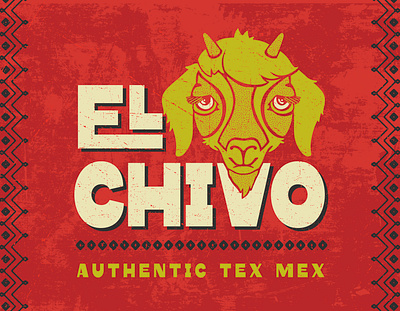 EL CHIVO - TEX MEX BRANDING EXPLORATION branding design goat graphic design illustration logo restaurant tex mex typography vector