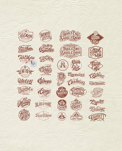 Leather Craft (Logo Projects) branding company brand logo company branding company logo design graphic design illustration logo typeface