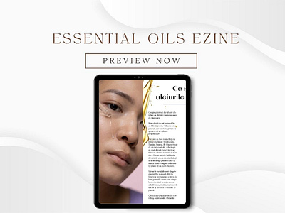 Essential Oils Ezine branding creative direction design graphic design layout magazine magazine design