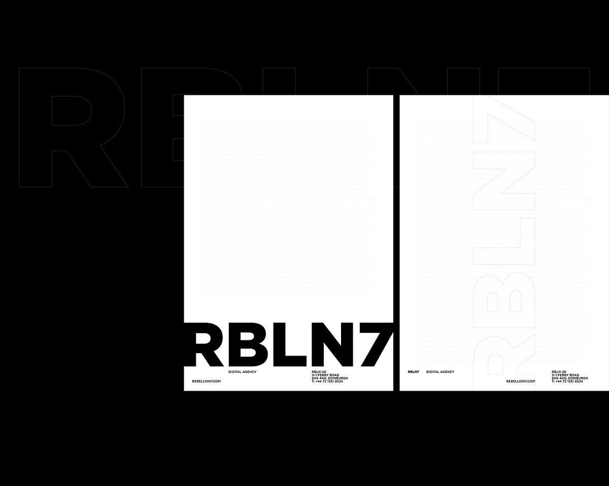 Brand identity elements for RBLN7 Image 0