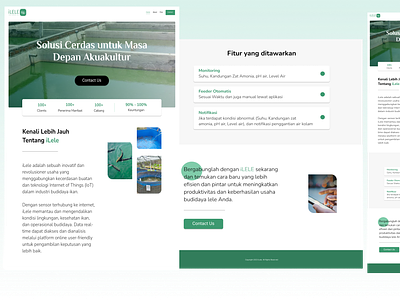 iLele Web Profile app app design application blog company prrofile design efishery fishery fishery app ui ui design ux web company web design web profile website