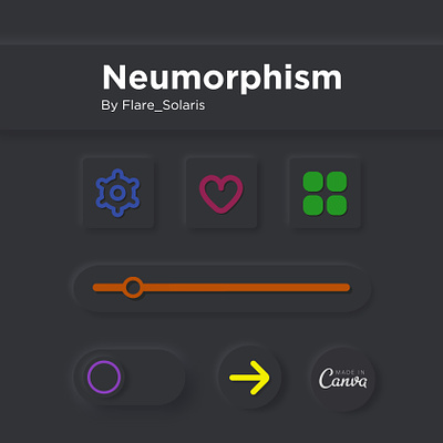 Neumorphism - Soft UI 3d app canva design graphic design illustration logo minimal motion graphics neumorphism softui ui vector