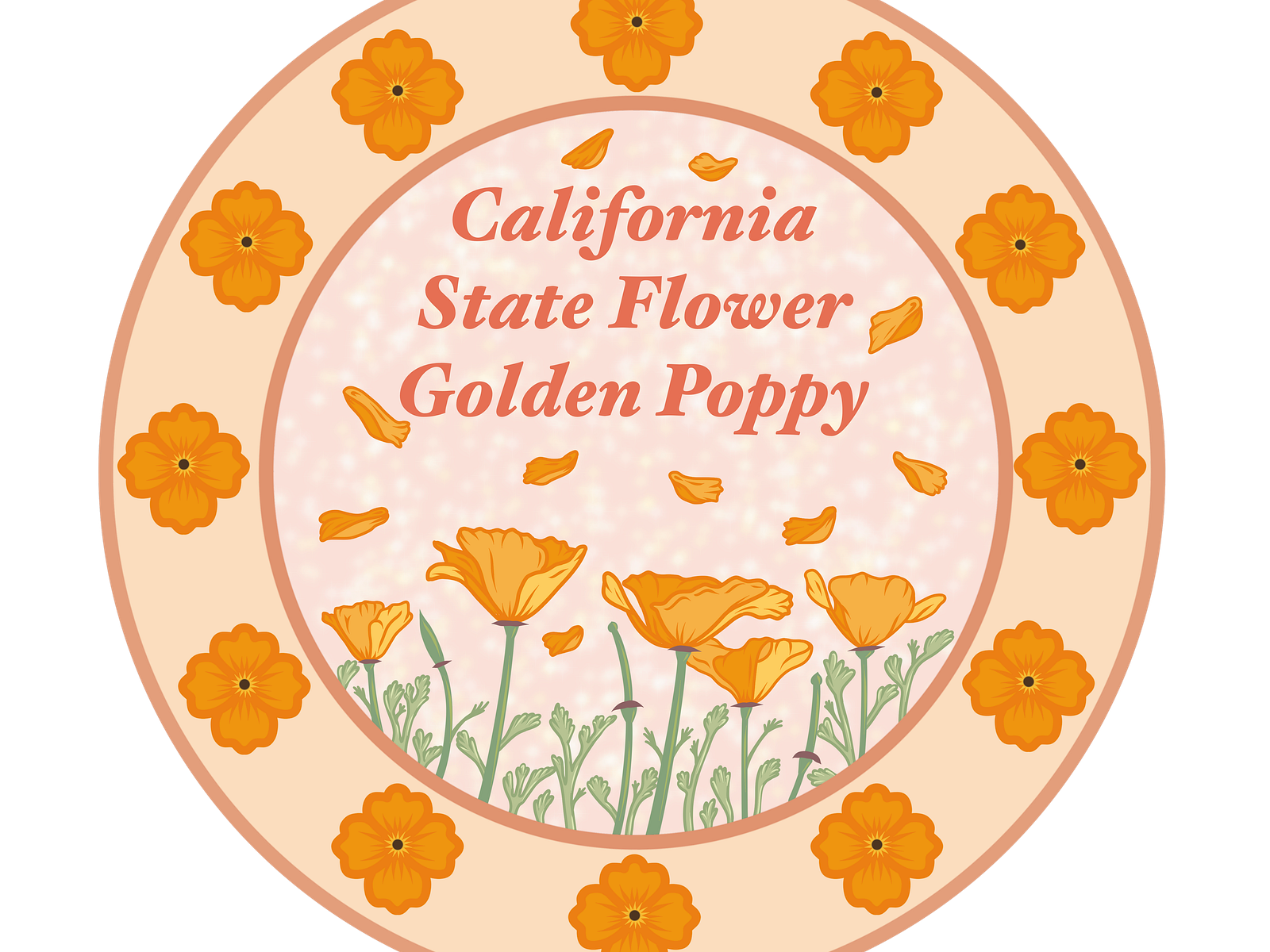 california-state-flower-golden-poppy-by-caitlin-wrightman-on-dribbble