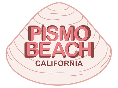 Pismo Beach Clam design