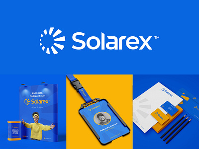 Solarex™ | Renewable Energy Solutions brand design branding design energy graphic design iconmark identity logo logo design logomark solar typography vector