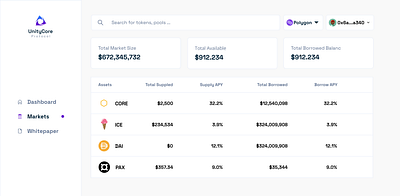 Web3 Markets Dashboard UI UX Design bitcoin blockchain cryptocurrency design ui ux web 3