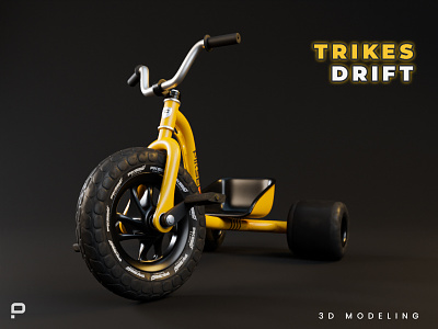3D Model Trikes Drift 3d design 3d model 3d render 3dbike bike model design illustration sport trikes drift vechile