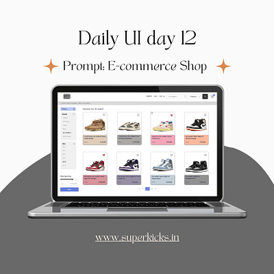 Daily UI Day 12 E-Commerce shop branding dailyui graphic design ui uidesign uiux web webdesign