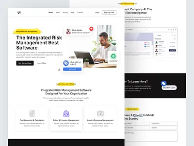 SaaS Management Landing Page analytics branding design clean data design graphic design home page landing page management minimal saas saas app saas data saas landing page saas management saas website ui design uidex web3 website