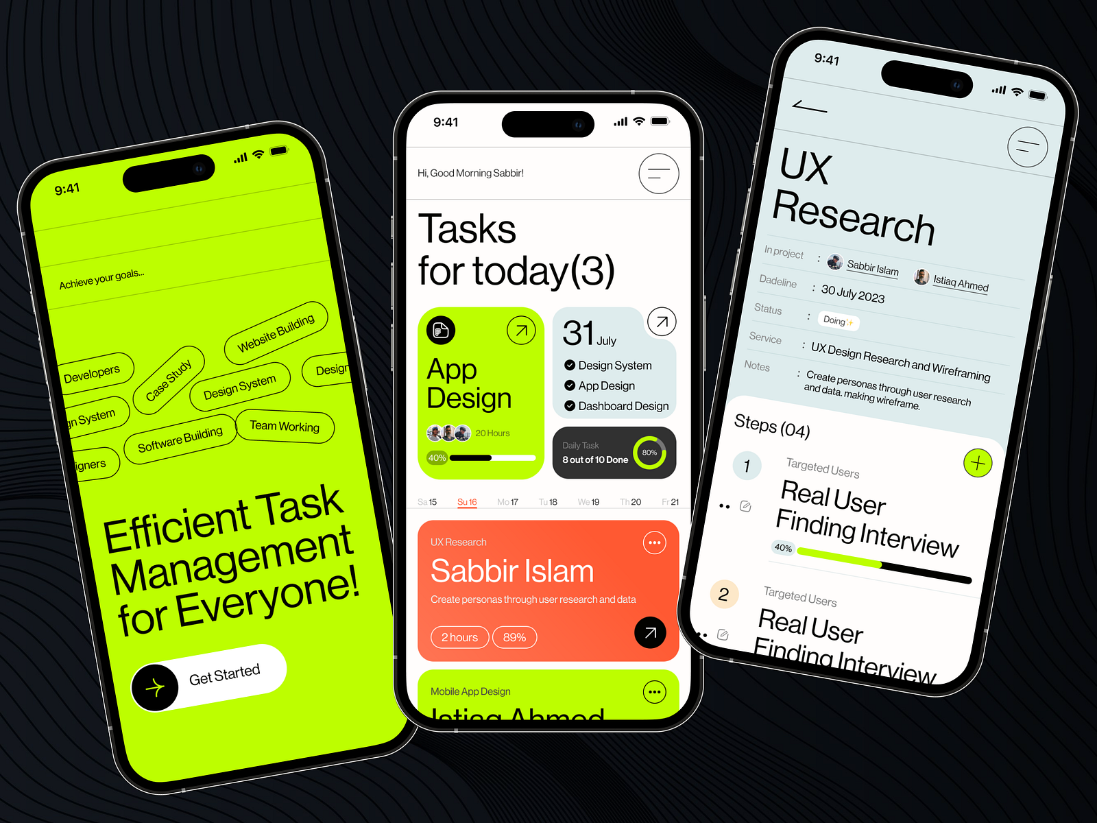 Task Management App UI UX Design by Istiaq Ahmed for HookMind USA on ...
