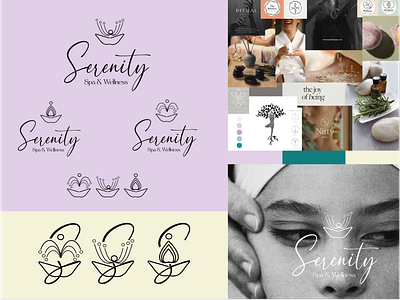 Serenity - Brand Idenity brand idenity branding calm comfort graphic design health logo spa tranquillity wellness