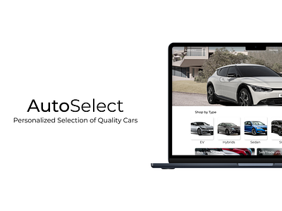 AutoSelect - A car buying website branding design ui ux