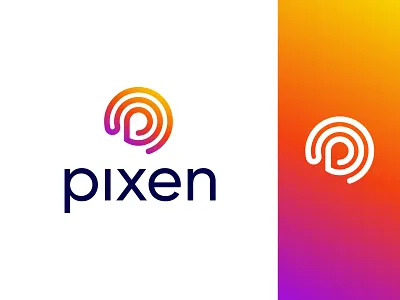 pixen, p logo brand development brand identity branding clean logo creative logo gradient logo letter logo logo design logo designer logo mark logotypo minimal minimalist logo monogram symbol vector