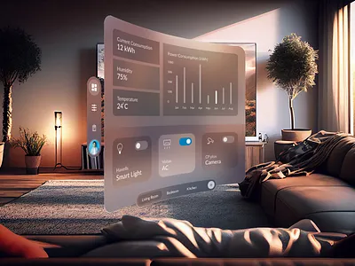 Spatial UI design - AR / Augmented reality app ar augemented reality azad branding case study design graphic design illustration mobile app mohammad mohammad azad ui ui design ux website