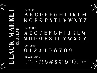 Black Market branding display font fonts graphic design type typeface typography