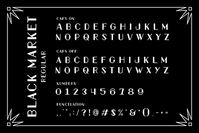Black Market branding display font fonts graphic design type typeface typography