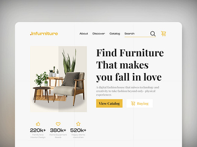 Website Furniture furniture landing page ui website