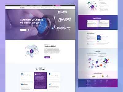 VNC Edge - Business Augmentation Service Website 2023 ai analysis business agency business augmentation business goal business growth business service data empower business growth business landing page modern design trendy design ui design uiux web app webapp design website design