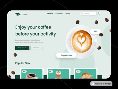 Coffee shop UI Design 3d animation app branding design graphic design illustration logo motion graphics typography ui ux vector