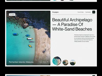 Voyageo 2023 trends animation branding design graphic design grid illustration layout logo motion graphics trip typo typography ui ui elements uidesign ux web web design website ui