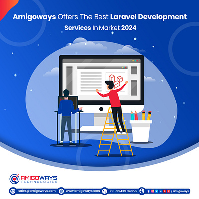 🚀 Looking to develop your web development services in Laravel? amigoways amigowaysappdevelopers amigowaysteam branding