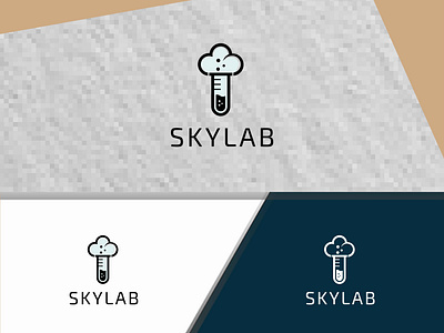 Cloud lab logo design. cloud with test tube logo app apps logo branding cloud design gradient logo graphic design illustration lab logo logo design logo maker science sky test tube ui