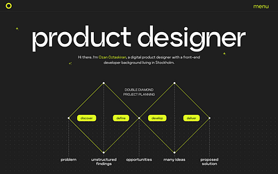 Product Designer Portfolio Website design landing page portfolio website product designer ui