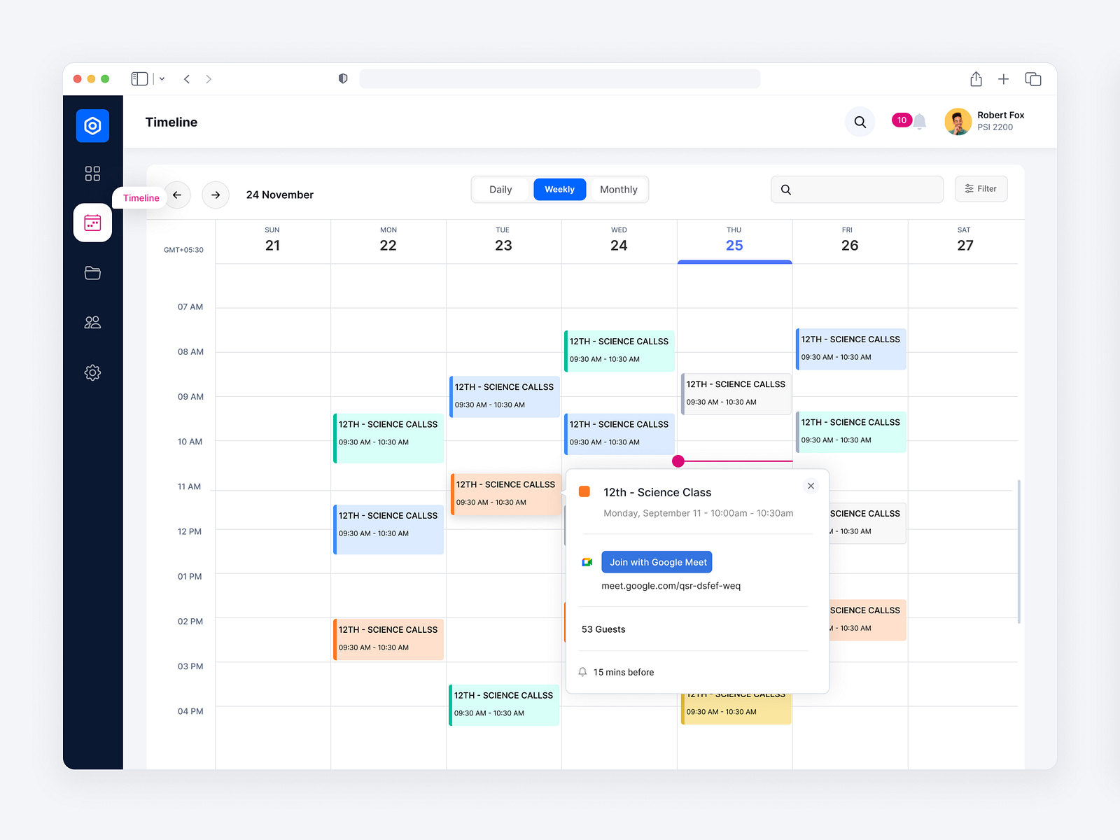 LMS (Learning Management System) Calendar Timeline by Madheswaran on ...