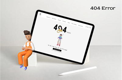 404 Error Page Web Design 404 404error app challenges dailyui design error graphic design illustration ui web webpage