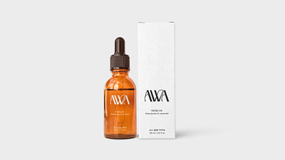 AWA cosmetics brand brandidentity branding cosmetic brand design designer graphic design logo logo design minimal package packaging packagingdesign visual design visualidentity