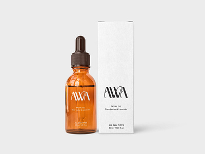 AWA cosmetics brand brandidentity branding cosmetic brand design designer graphic design logo logo design minimal package packaging packagingdesign visual design visualidentity