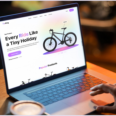 Cycling Ecommerce Home Page🔥 branding cart cycle shop cycling e commerce ecommerce online store store theme trend ui websitedesign wholesale woocommerce wordpress