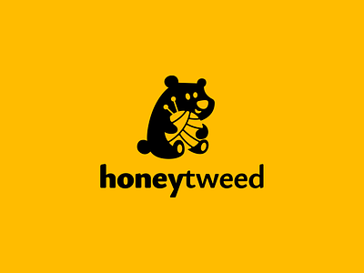 Honey tweed ball bear brand branding character design elegant funny graphic design handmade illustration logo logotype mascot modern negative space nice thread