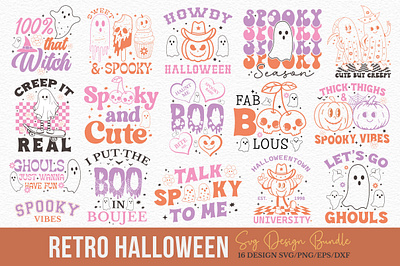 Retro Halloween Svg Design Bundle scorpio