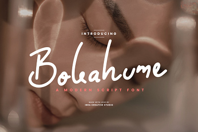 Bokahume – A Modern Script Font marker brush font