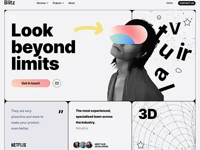 Website landing page design illustration photoshop ui ux