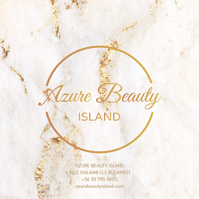 Azure Logo: azurebeautyisland.com branding logo