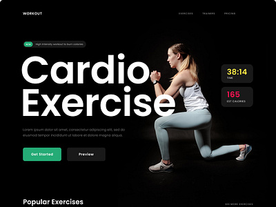 Modern Fitness Brand Website UI branding csnva design figma graphic design illustration illustrator logo photoshop poster typography vector art website design website ui