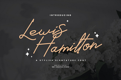 Lewis Hamilton – A Stylish Signature Font wedding typeface
