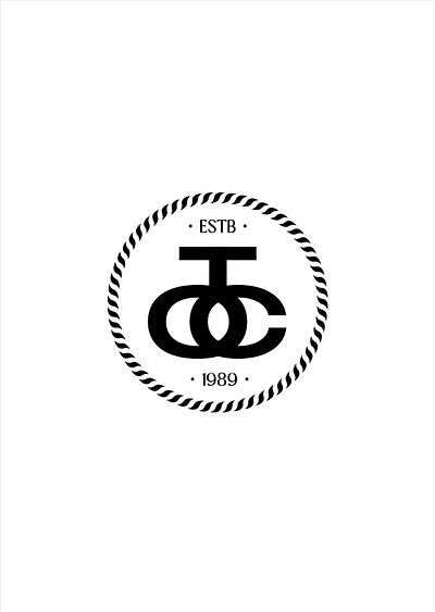 The Ocean Club art brand branded design branding design graphic design illustration logo vector