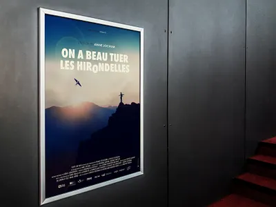 On a beau tuer les hirondelles art direction art director creative direction digital photography film poster graphic design movie poster photography poster print design retouching