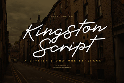 Kingston Script – A Stylish Signature Typeface wedding typeface